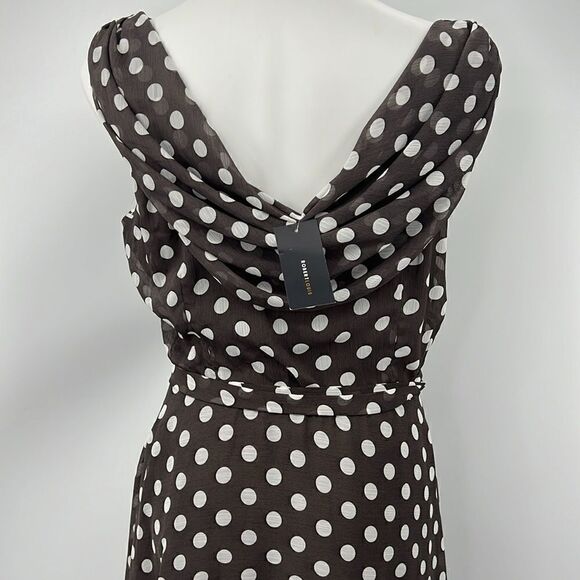 Robert Louis polka dot cowl neckline midi dress - Picture 8 of 9